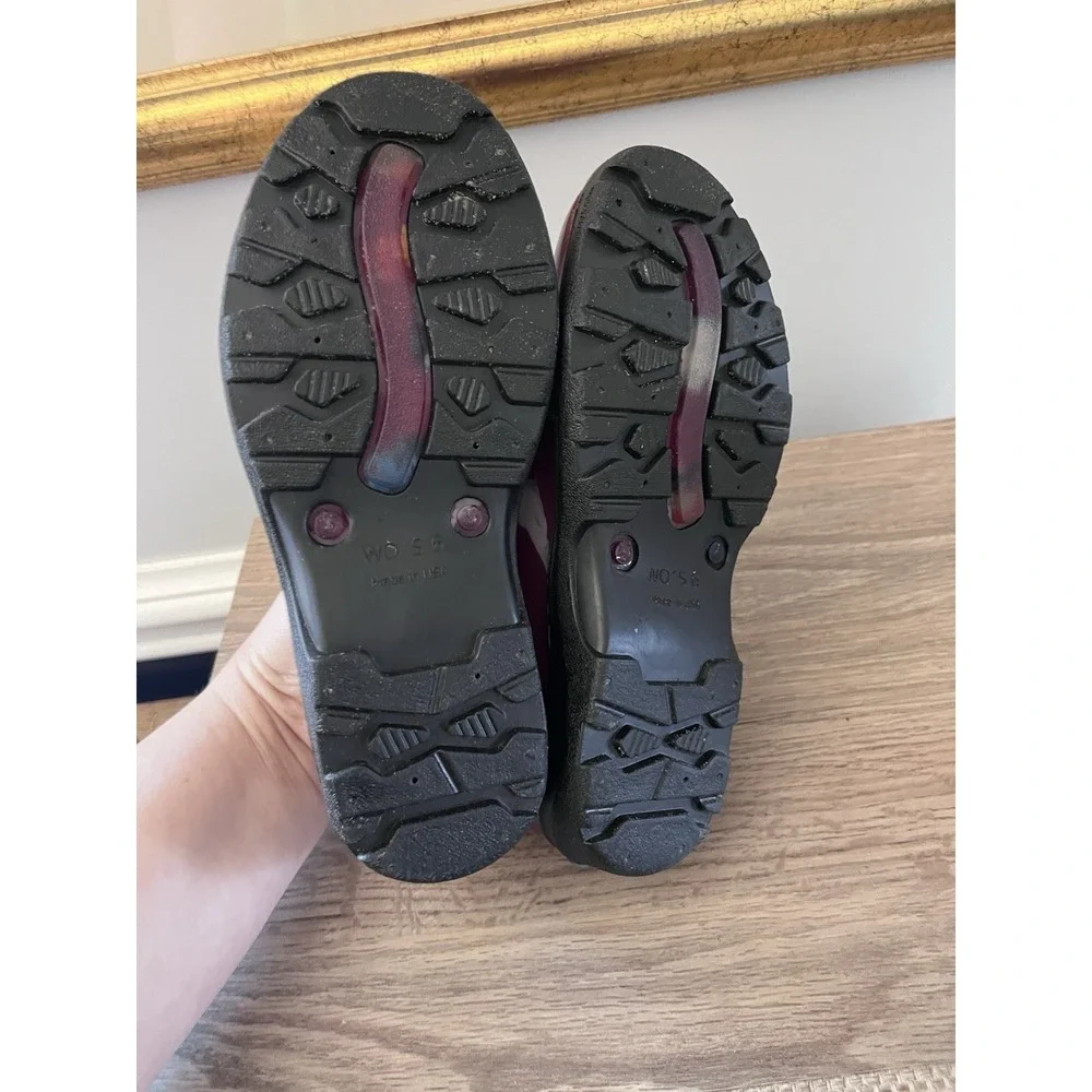 SLOGGERS Womens 6 GARDEN‎ Shoe Rain Boot Barn Chicken Waterproof Dark Red W1